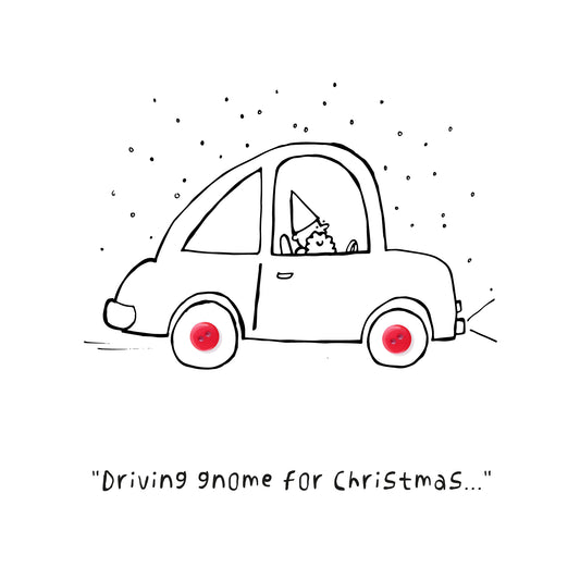 DRIVING GNOME FOR CHRISTMAS